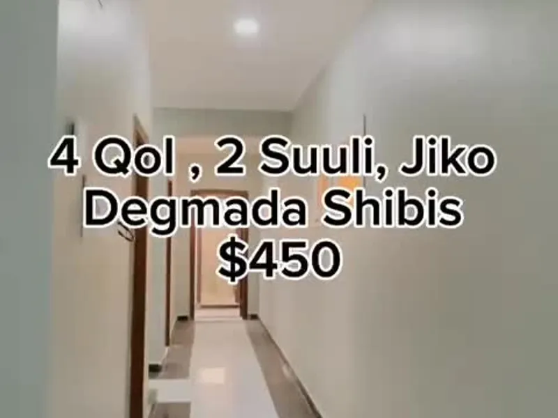 4 Bedroom Apartment in Shibis, Mogadishu — $450/mo