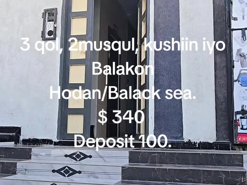 3 Bedroom Apartment in Black Sea, Mogadishu — $340/mo