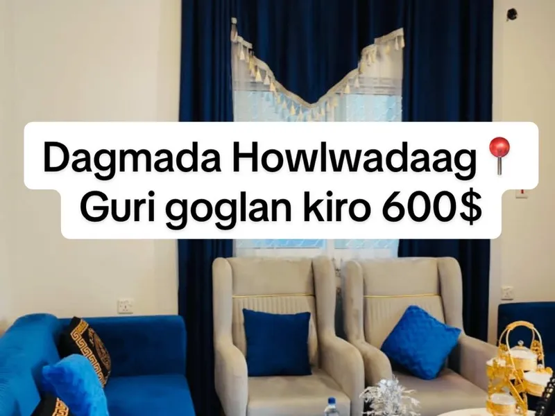 3 Bedroom Apartment in Bakaaro Hormuud, Mogadishu — $600/mo