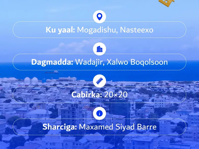 Villa in Nasteexo, Mogadishu — $200,000