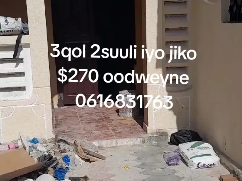 3 Bedroom Villa in Oodweyne, Mogadishu — $270/mo