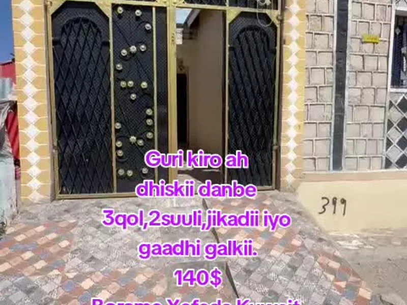 3 Bedroom Villa in Kuwait, Borama — $140/mo