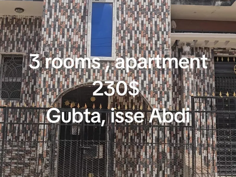 3 Bedroom Apartment in Gubta, Mogadishu — $230/mo
