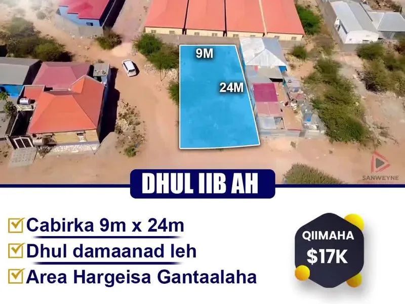 Land in Gantaalaha, Hargeisa — $17,000