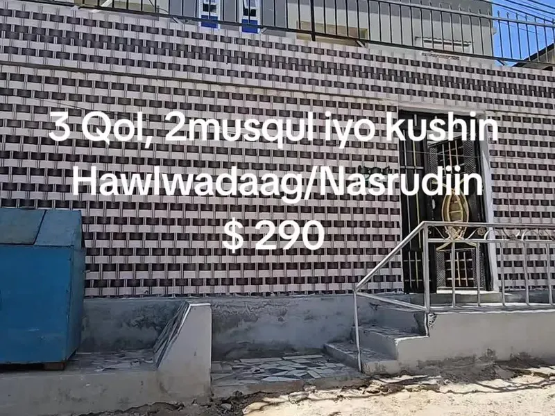 3 Bedroom Apartment in Nasrudiin, Mogadishu — $290/mo