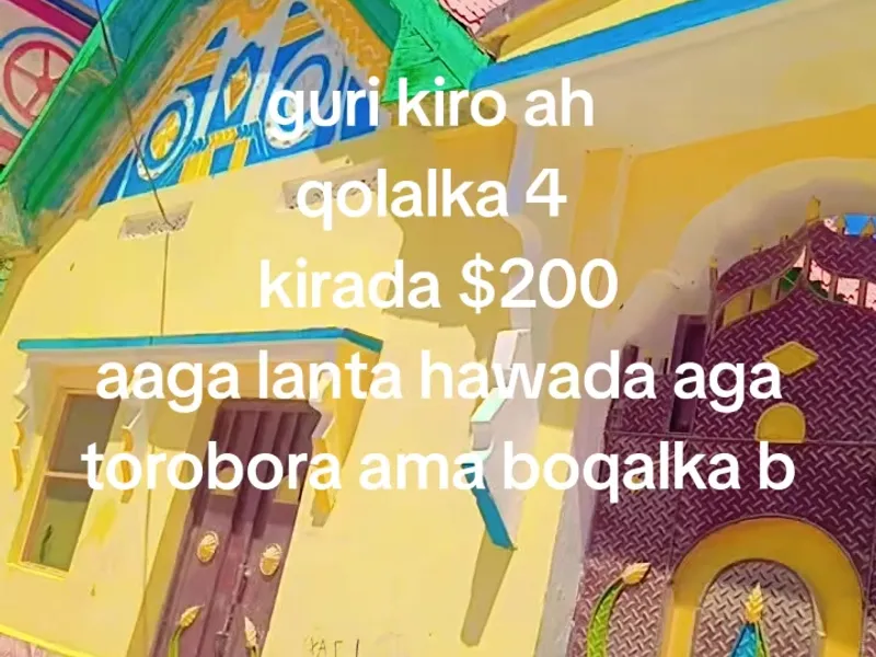 4 Bedroom Villa in Lanta hawada, Bosaso — $200/mo