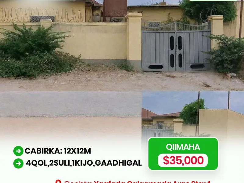4 Bedroom Villa in Calaamada, Hargeisa — $35,000