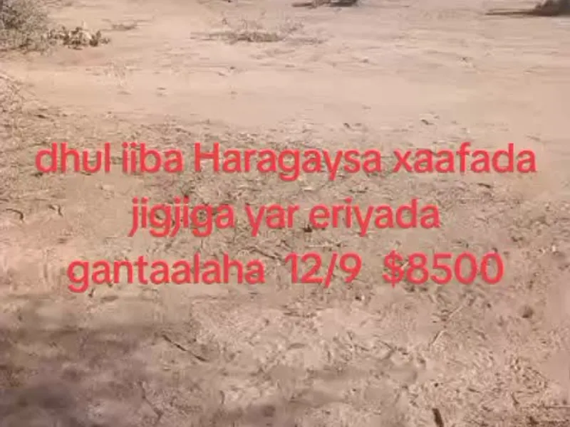 Land in Gantaalaha, Hargeisa — $8,500
