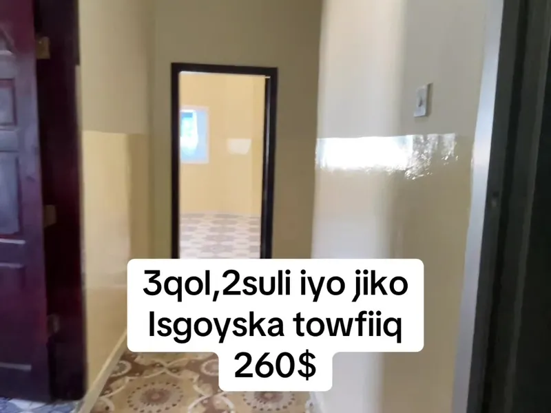 3 Bedroom Apartment in Towfiiq, Mogadishu — $260/mo